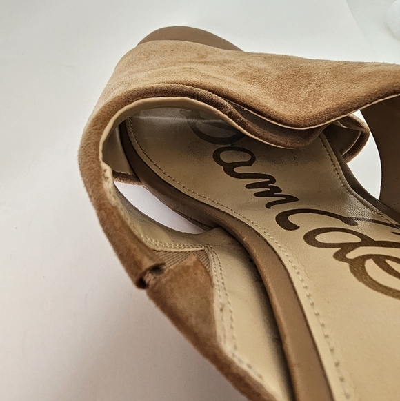 Sam Edelman 7.5 Women's Tan Suede Block Heel Sandals Stanley - Picture 12 of 12